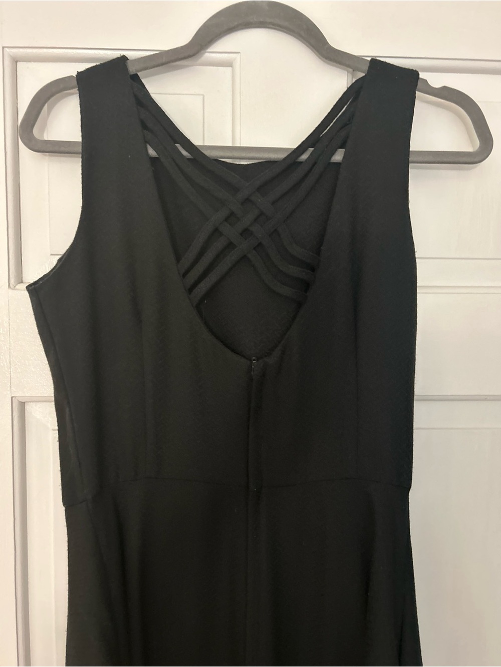 Elegant Black Sleeveless A-Line Wedding Dress